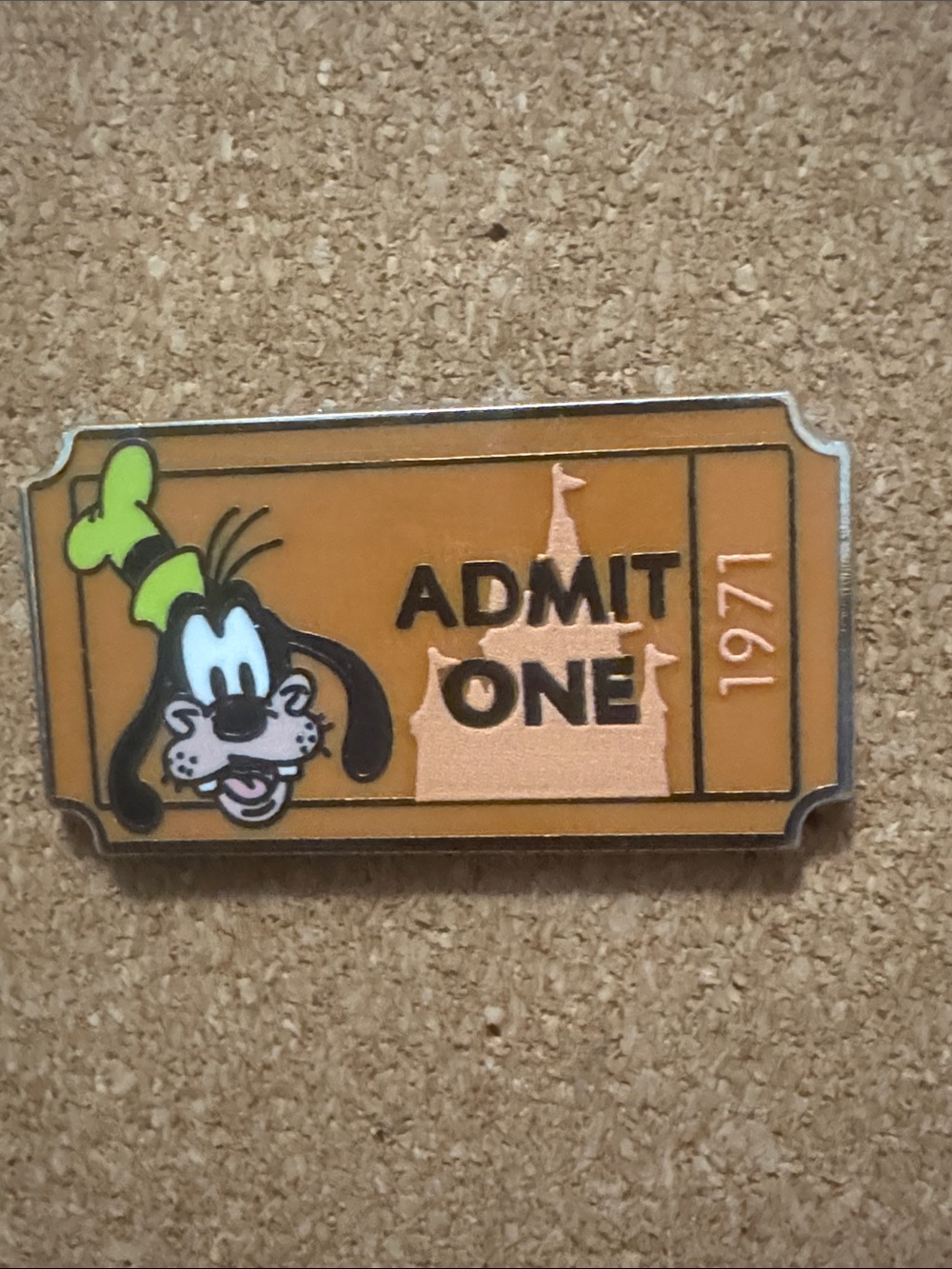 5/$25 Goofy Admission Ticket Disney Pin